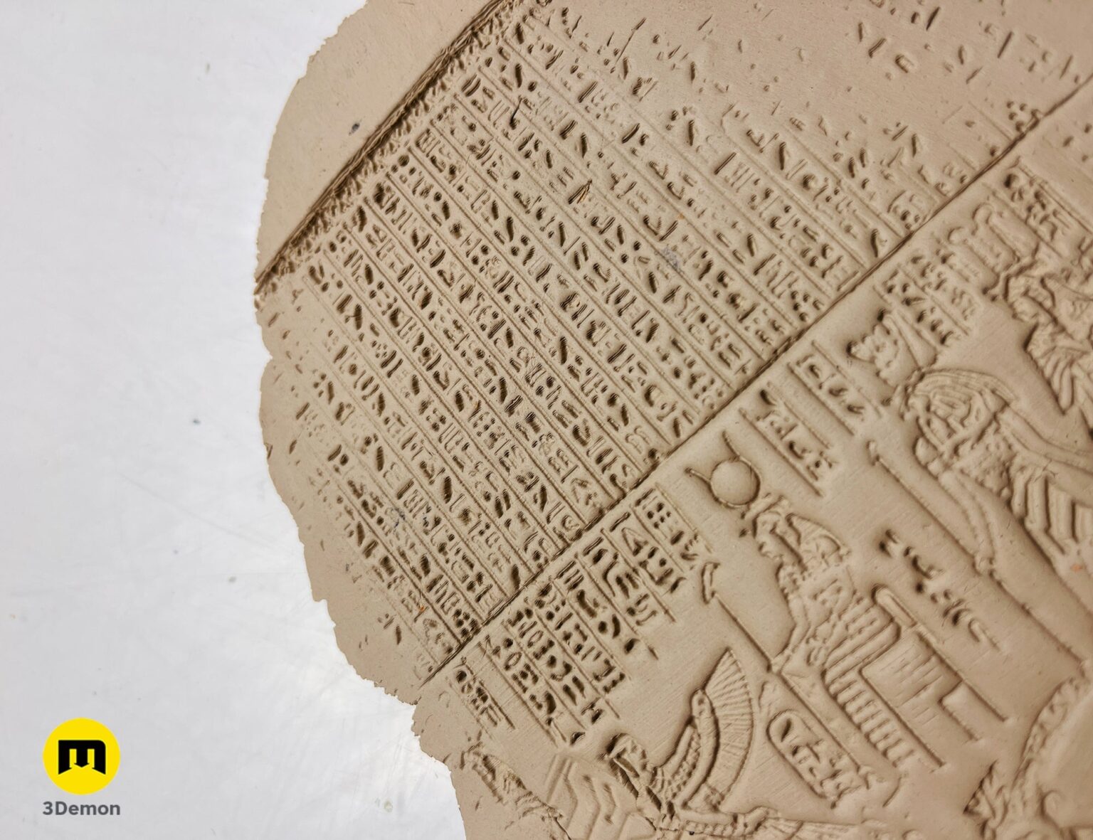 3D model render of DnD terrain rollers - Symbols, ancient Egyptian hieroglyphic carvings, printable 3D print.