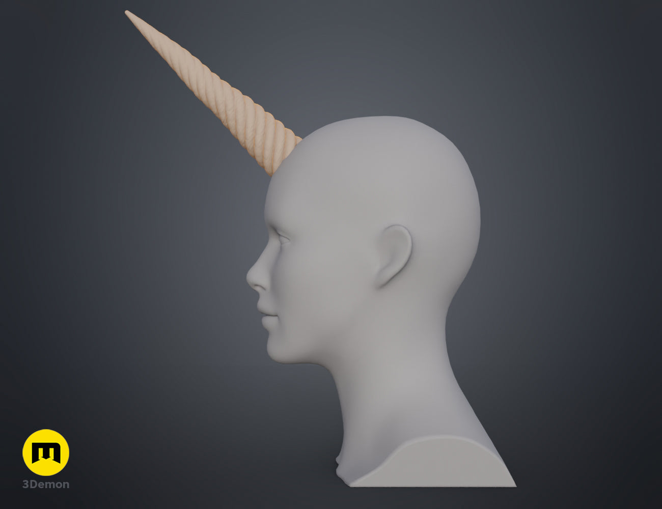 Unicorn horn — 3D printable STL model