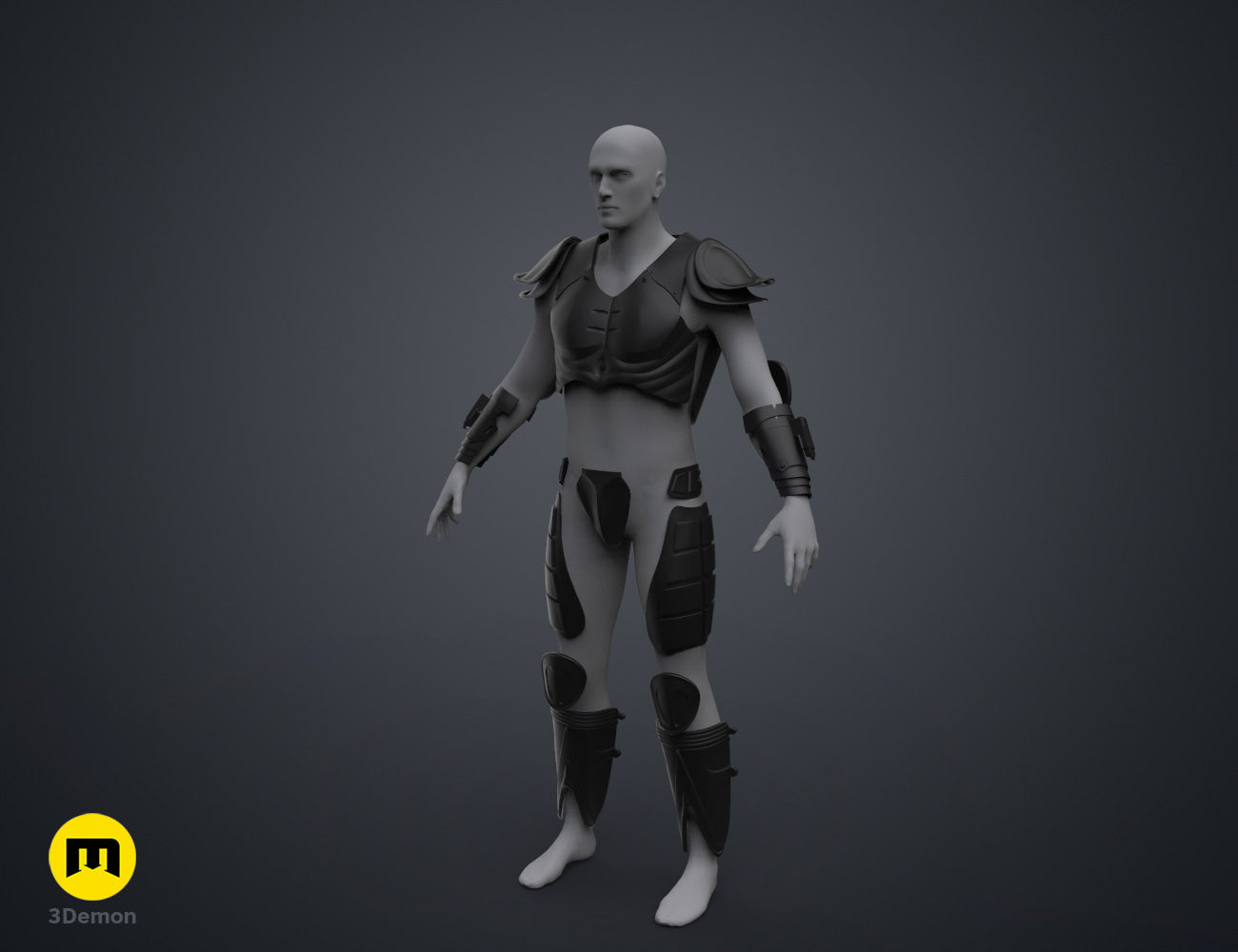 Kull Warrior Armor - Stargate 3D render of full body armor set.