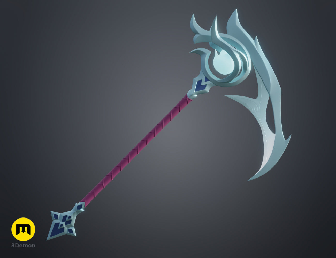 Snow Moon Kayn Scythe - League of Legends — 3D printable STL model