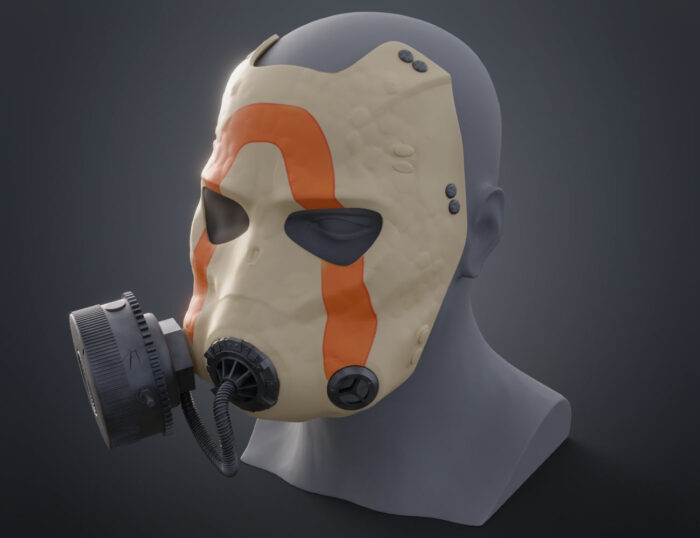 Krieg's Psycho mask - Borderlands — 3D printable STL model