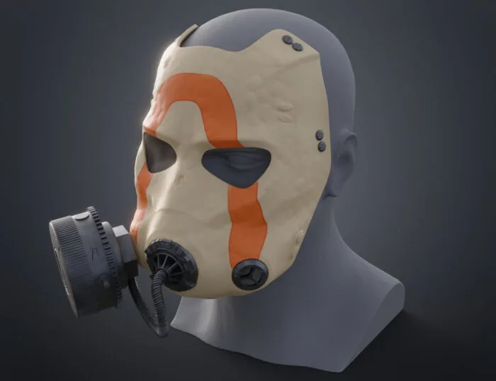 Krieg's Psycho mask - Borderlands — 3D printable STL model