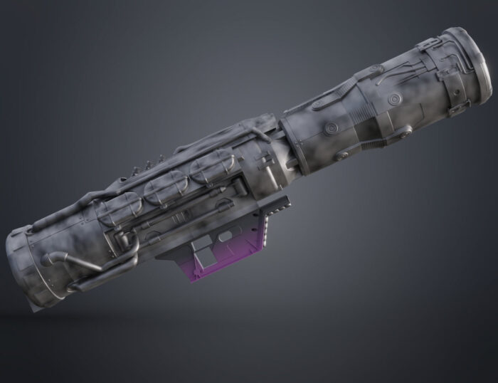 Tiny Tina's Nukem rocket launcher - Borderlands — 3D printable STL model