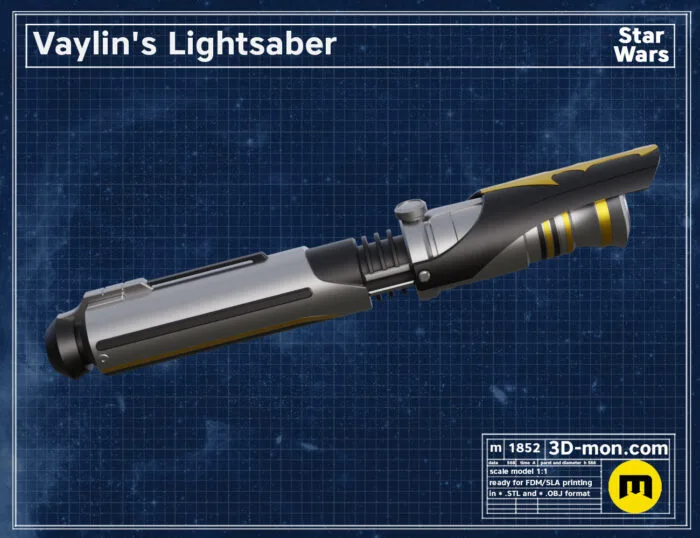 Vaylin lightsaber — 3D printable STL model