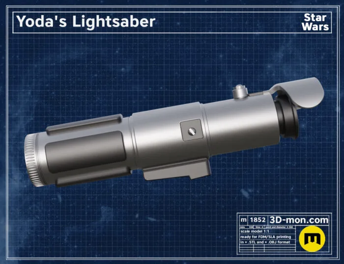 Yoda lightsaber — 3D printable STL model