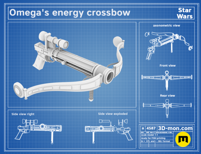 Omega's energy crossbow - Bad Batch — 3D printable STL model