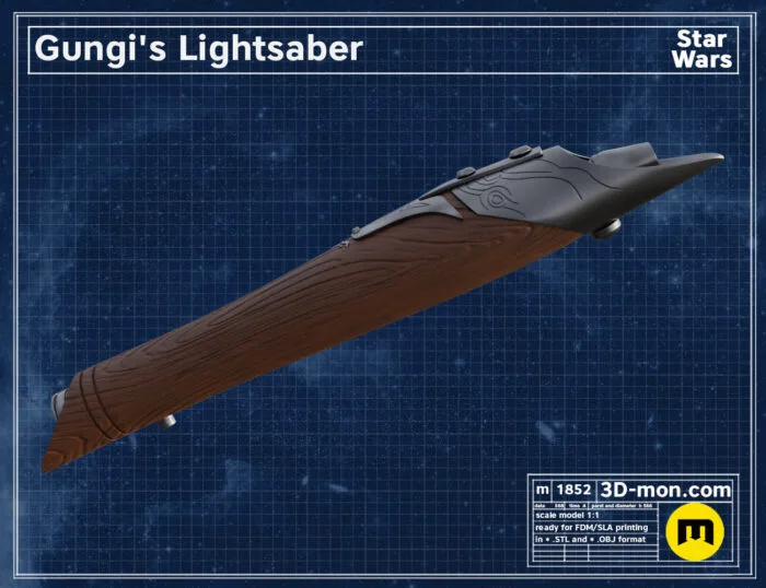 Gungi's lightsaber — 3D printable STL model