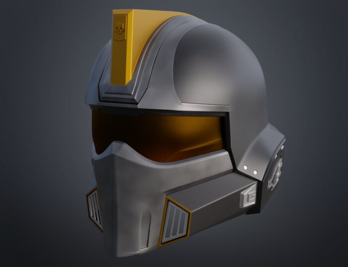 Helldivers 2 DP-40 Hero of the Federation Helmet — 3D printable STL model