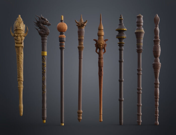 Mahoutokoro Academy of Magic Wands — 3D printable STL model