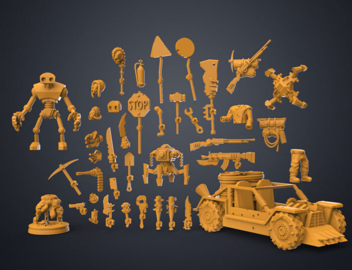 Magnetic DnD - Postapocalyptic Pack — 3D printable STL model