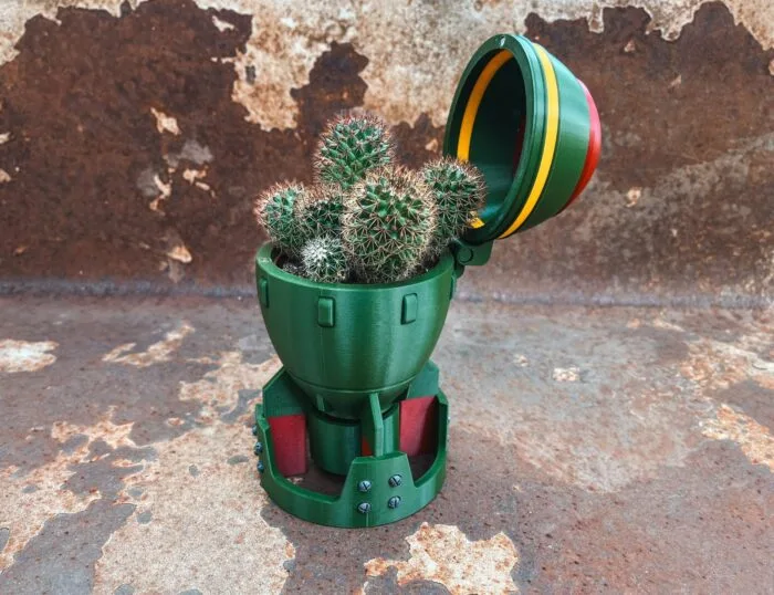 Fallout Mini Nuke Bomb Flower Pot — 3D printable STL model