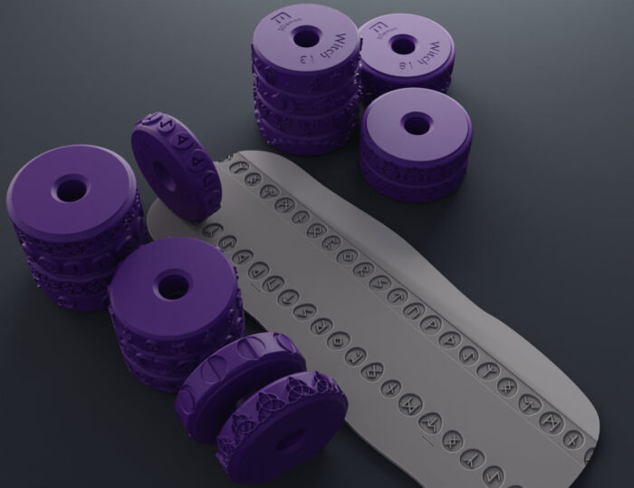 Stamp Wheels - Witchcraft Symbols — 3D printable STL model