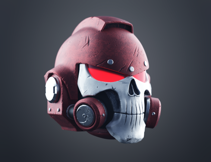 Space Marine Helmet - Vanguard Phobos — 3D printable STL model