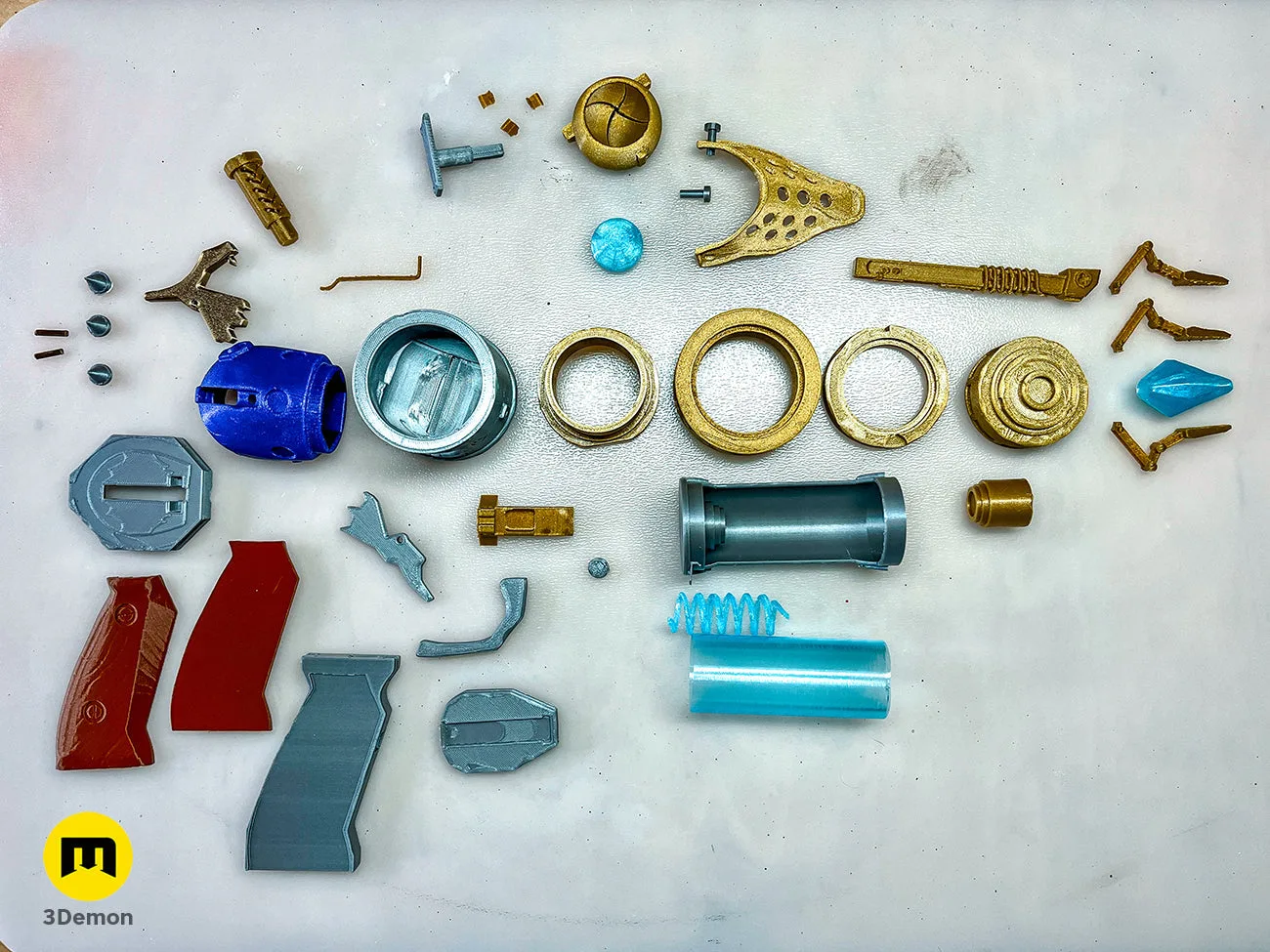 3D printed grip and internal mechanism parts of the Jinx Arcane blaster – Jinx Arcane S2 Pistol 3D print | 3Demon