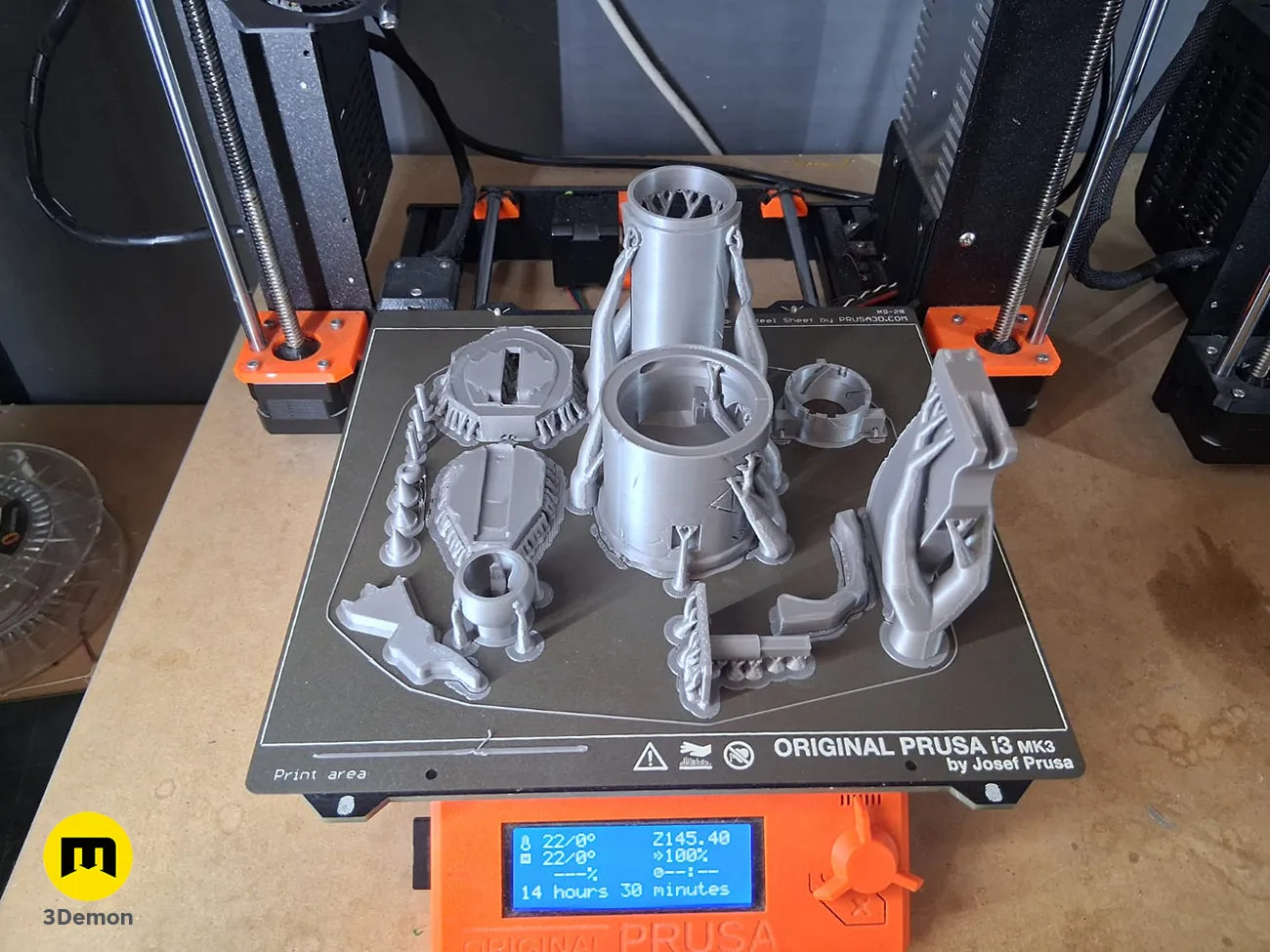 First-person view of the finished 3D printed Jinx Arcane S2 pistol held in a hand – Jinx Arcane S2 Pistol 3D print | 3Demon
