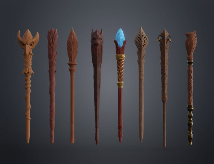 Ilvermorny School of Witchcraft and Wizardry Wands — 3D printable STL model