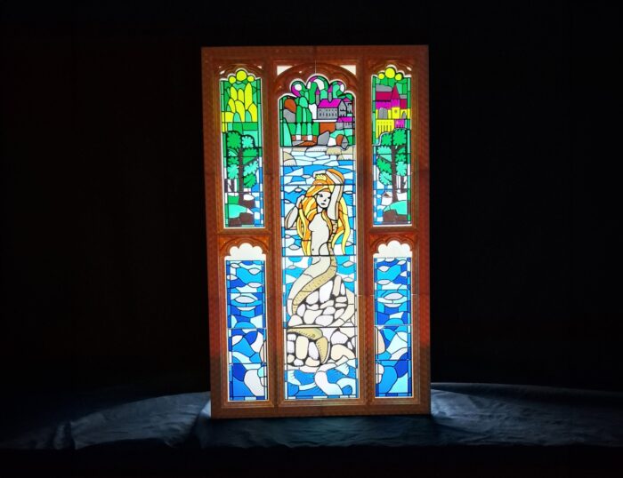 Harry Potter Bathroom Stained Glass Window — 3D printable STL model