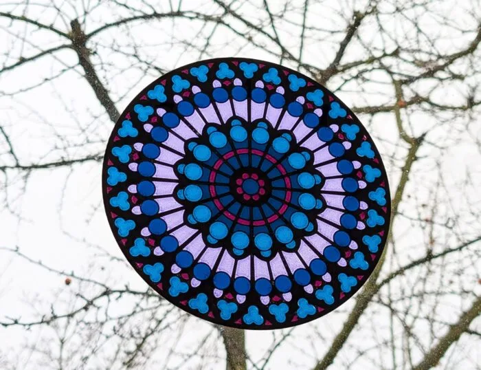 Notre Dame Stained Glass — 3D printable STL model