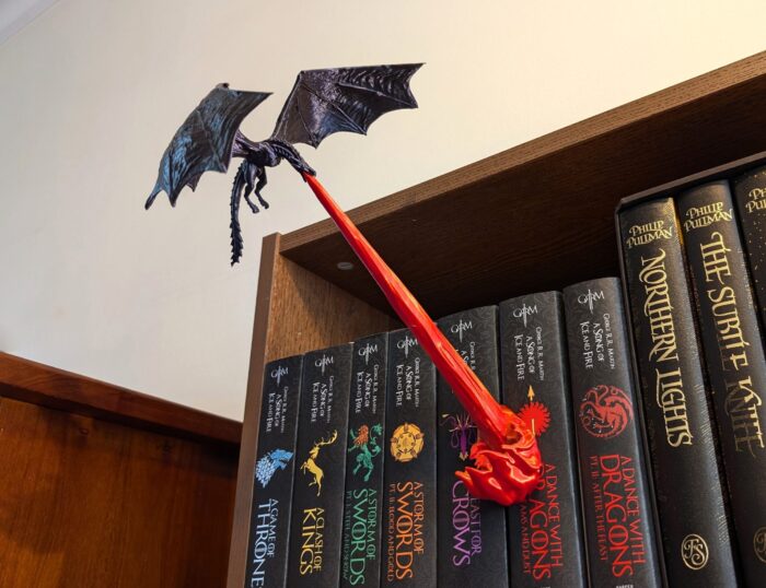 Flying Dragon Book Nook — 3D printable STL model