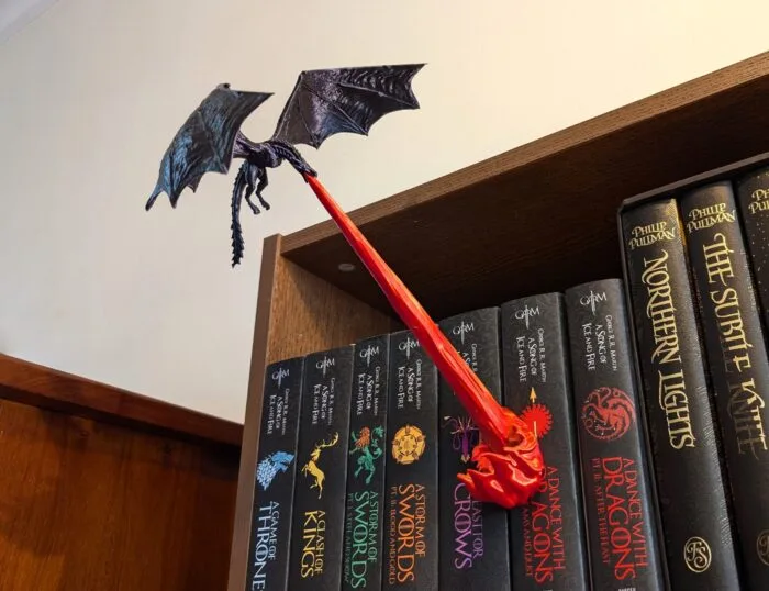 Flying Dragon Book Nook — 3D printable STL model