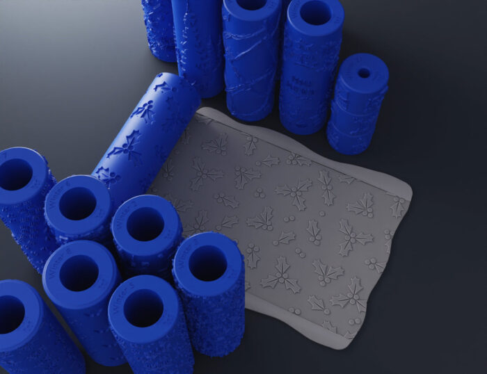 Texture Rollers - Winter — 3D printable STL model