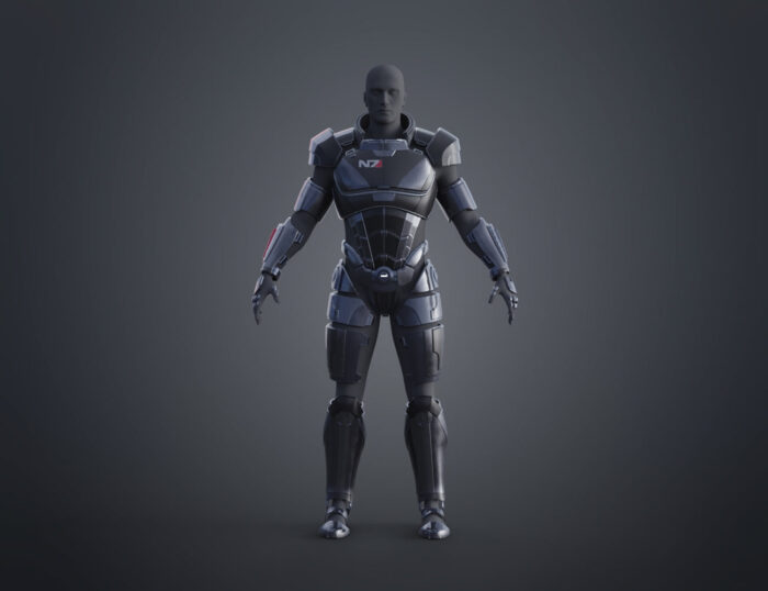 N7 Male Shepard Armor - Mass Effect — 3D printable STL model
