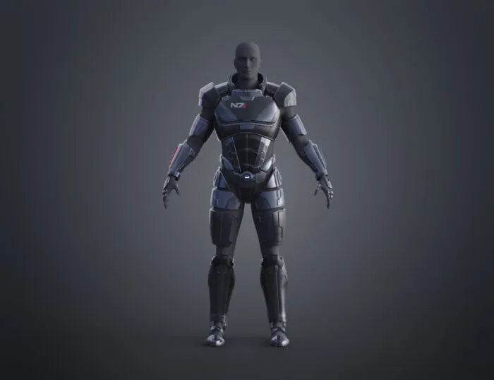 N7 Male Shepard Armor - Mass Effect — 3D printable STL model