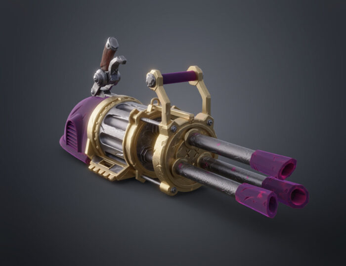 Jinx Pow-Pow Minigun - Arcane — 3D printable STL model