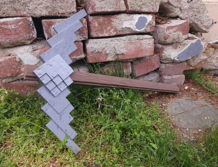 Minecraft Movie Pickaxe — 3D printable STL model
