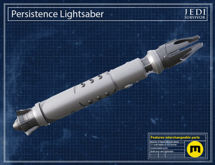 Persistence Lightsaber - Jedi Survivor — 3D printable STL model