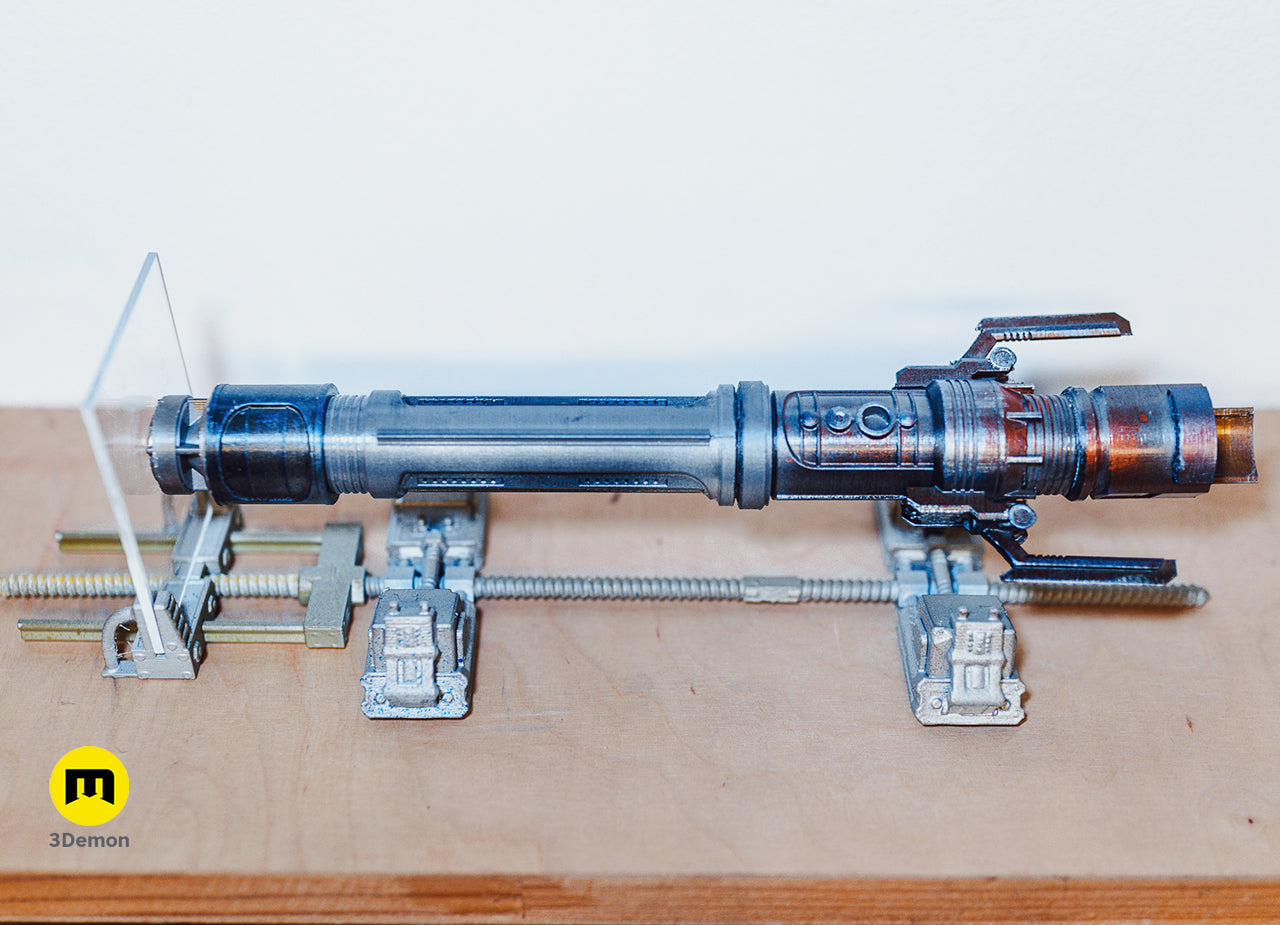 3D printed magnetic lightsaber gravity stand – Install Magnets in the Lightsaber, step photo 5