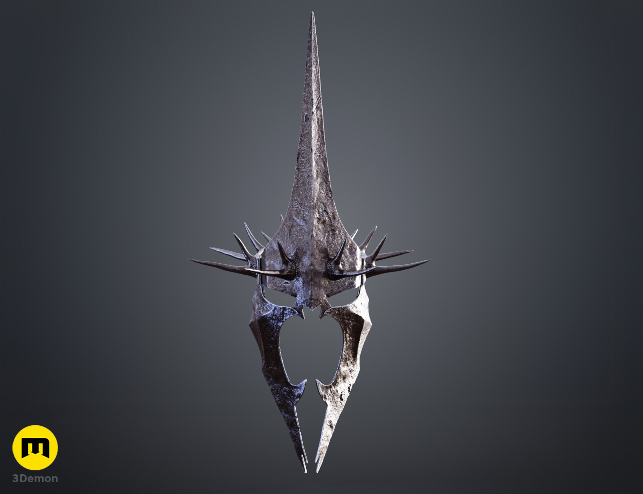Coloured render of Witch King Helmet 1 3Demon