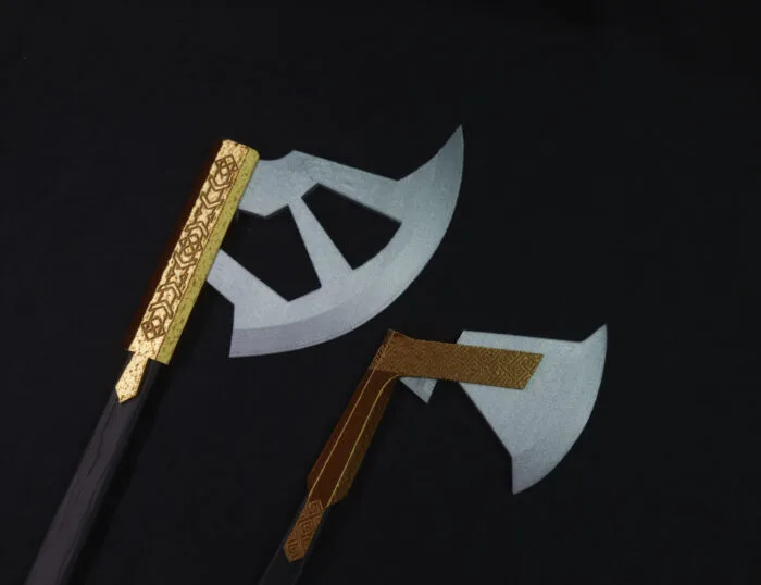 Gimli Throwing Axes - Lord of the Rings — 3D printable STL model