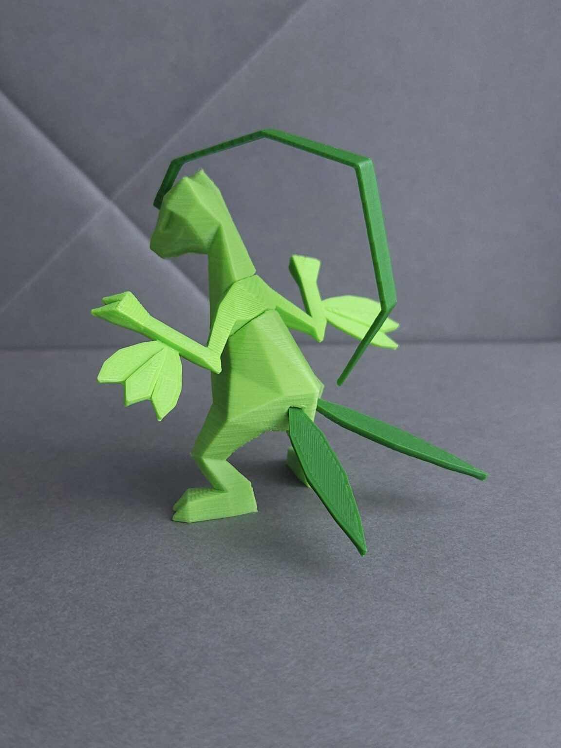 Low poly Grovyle 3D print