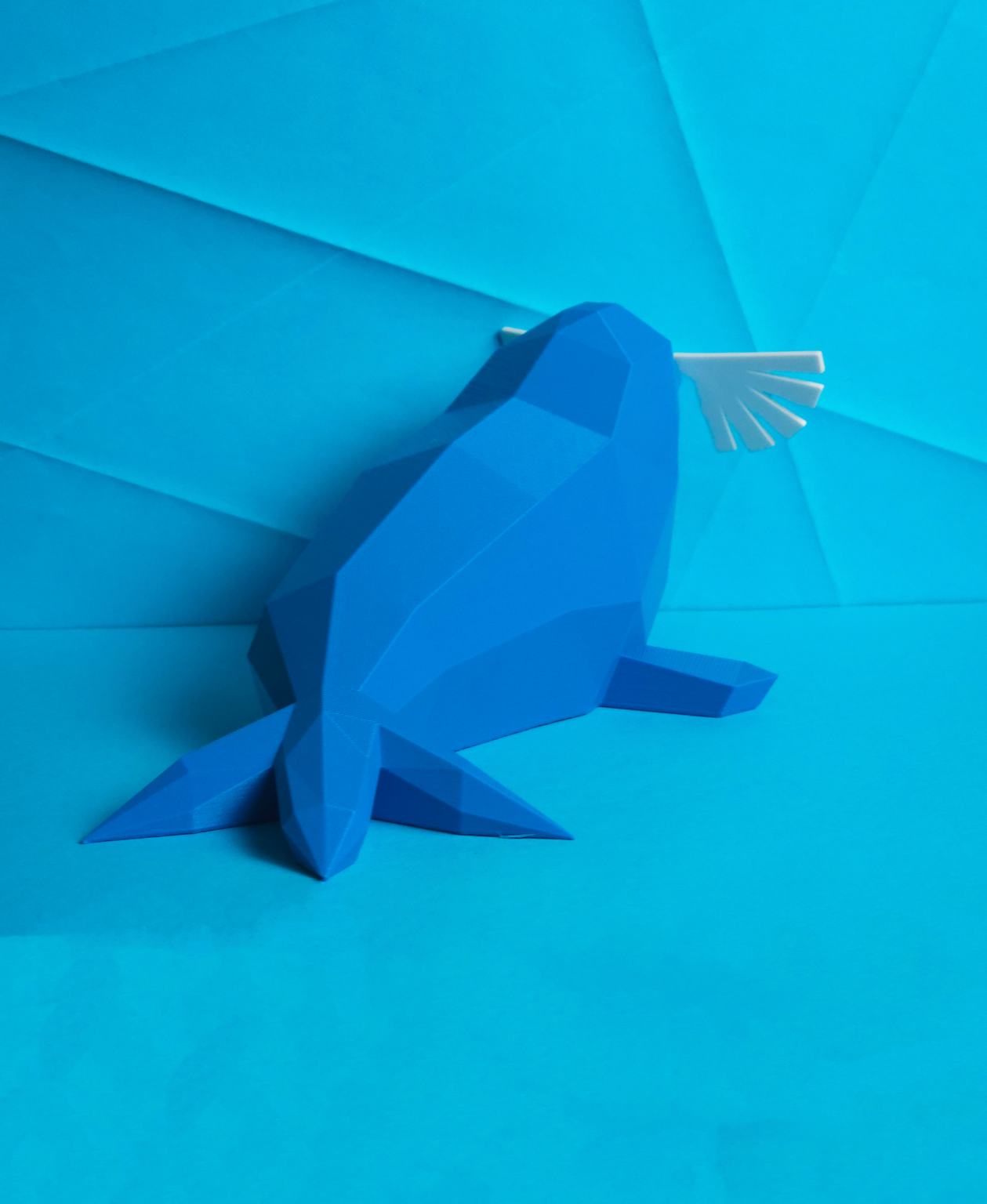 Low poly Sealeo 3D print