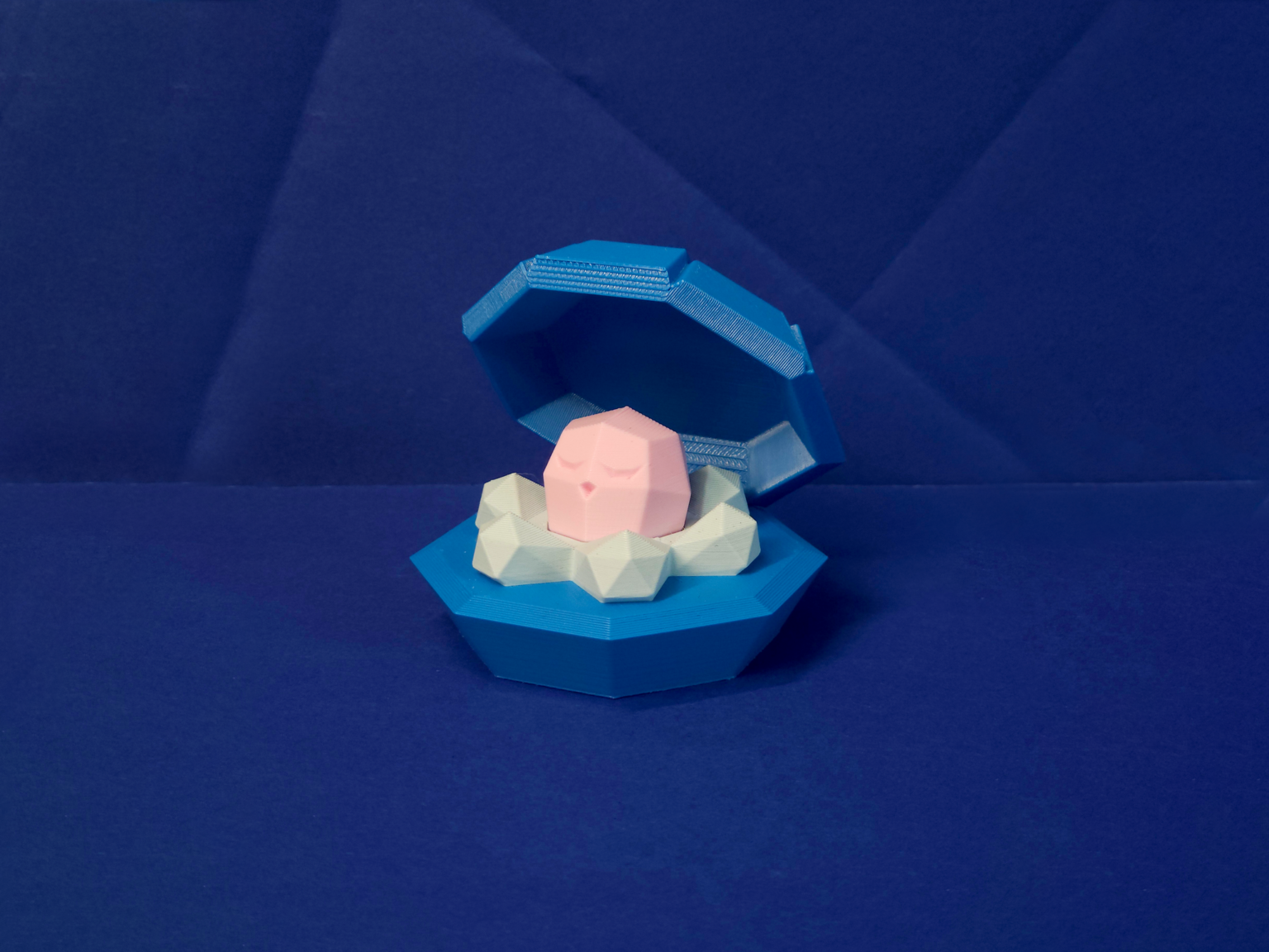 Low poly Clamperl 3D print