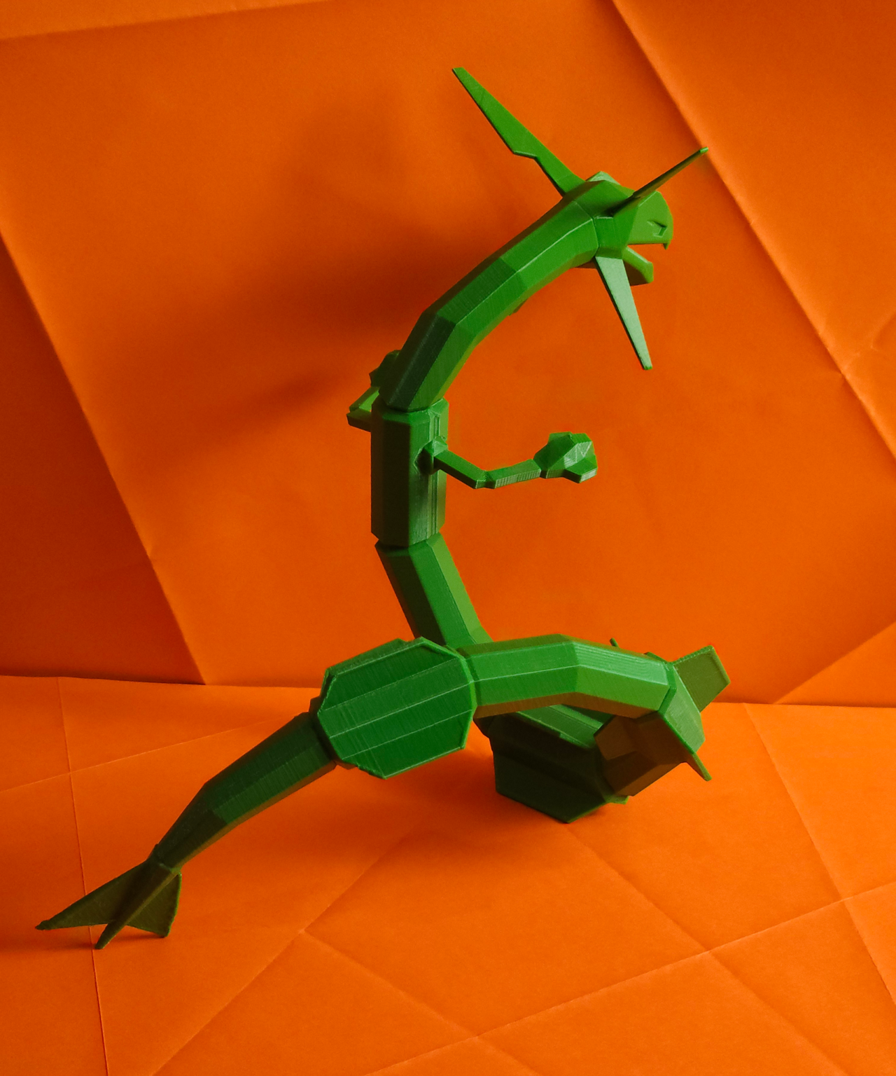 Low poly Rayquaza 3D print