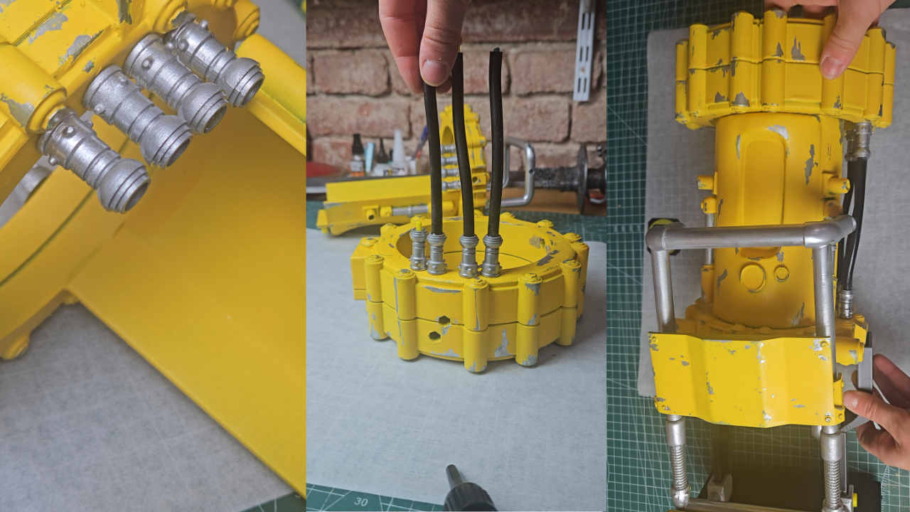 3D printed Lucy Power Fist cosplay prop from Fallout – Final Power Fist Assembly