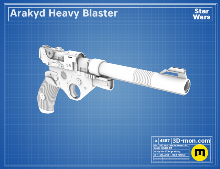 Arakyd Heavy Blaster - Jedi Survivor — 3D printable STL model