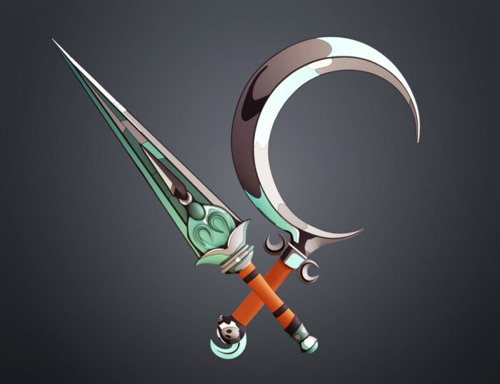 Hades 2 Melinoe Sister Blades - Sickle and Dagger — 3D printable STL model