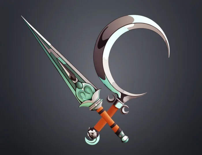 Hades 2 Melinoe Sister Blades - Sickle and Dagger — 3D printable STL model