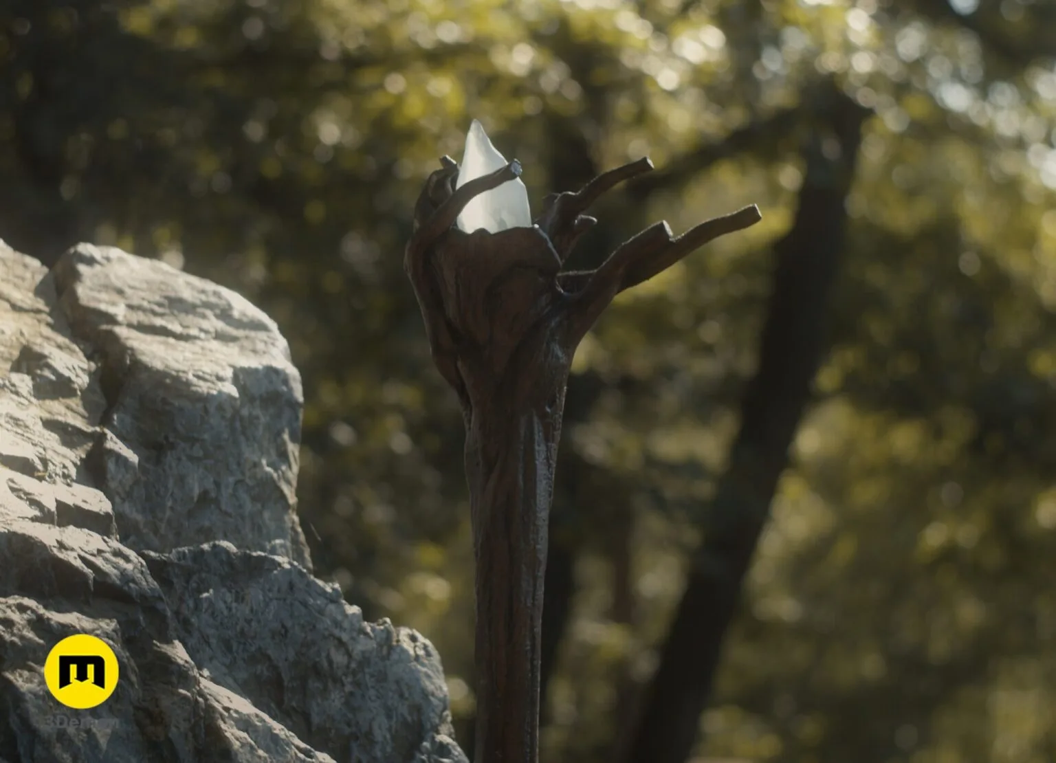 Gandalf the Grey Rivendell Staff - Image 2
