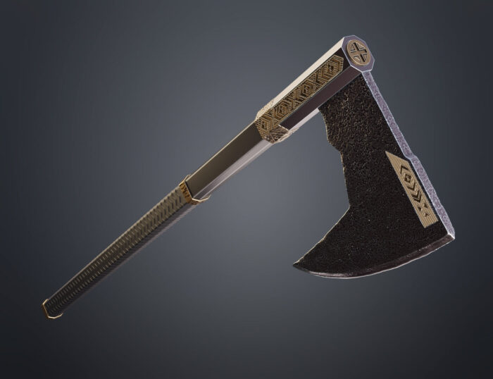 Gimli Bearded Axe - Lord of the Rings — 3D printable STL model