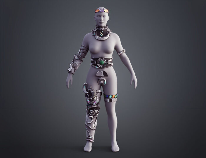 Hades 2 Melinoe Armor Cel Shaded — 3D printable STL model