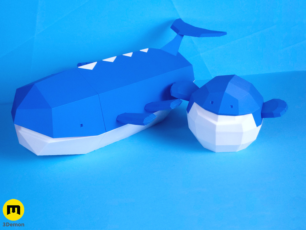 Wailord Box Low Poly Pokemon - Image 7