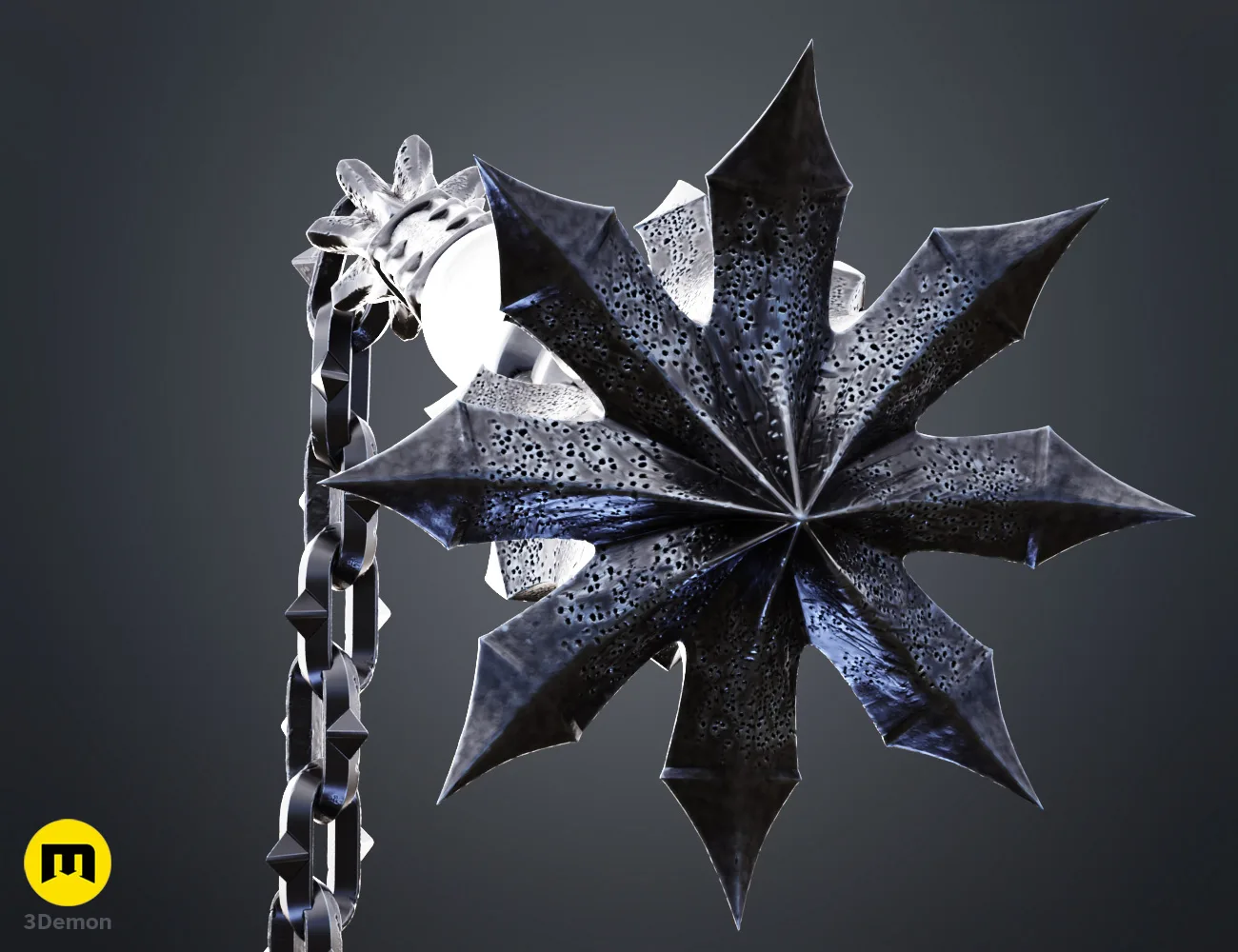 Render coloured of Witch King of Angmar Flail 3Demon 2