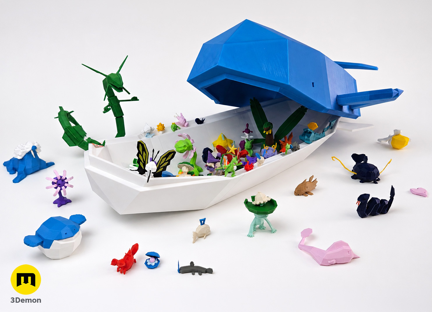 Wailord Box Low Poly Pokemon - Image 2