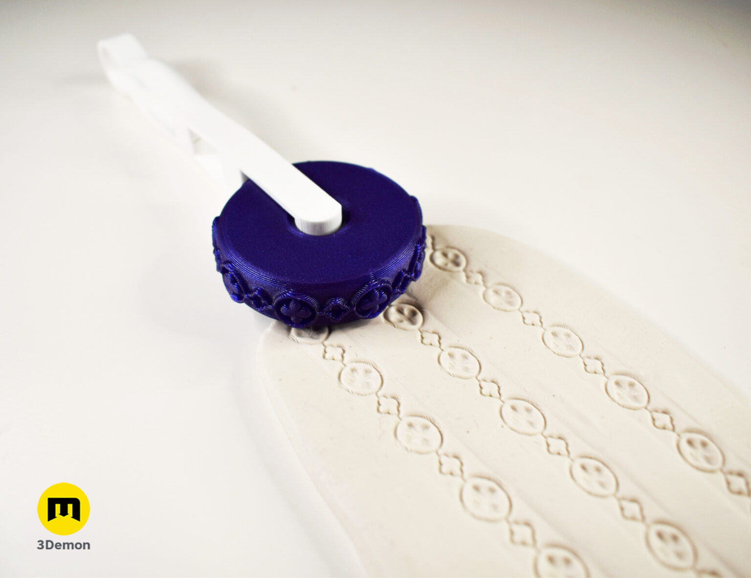 Gothic roller photo print stl tool for clay, baking and diy 3