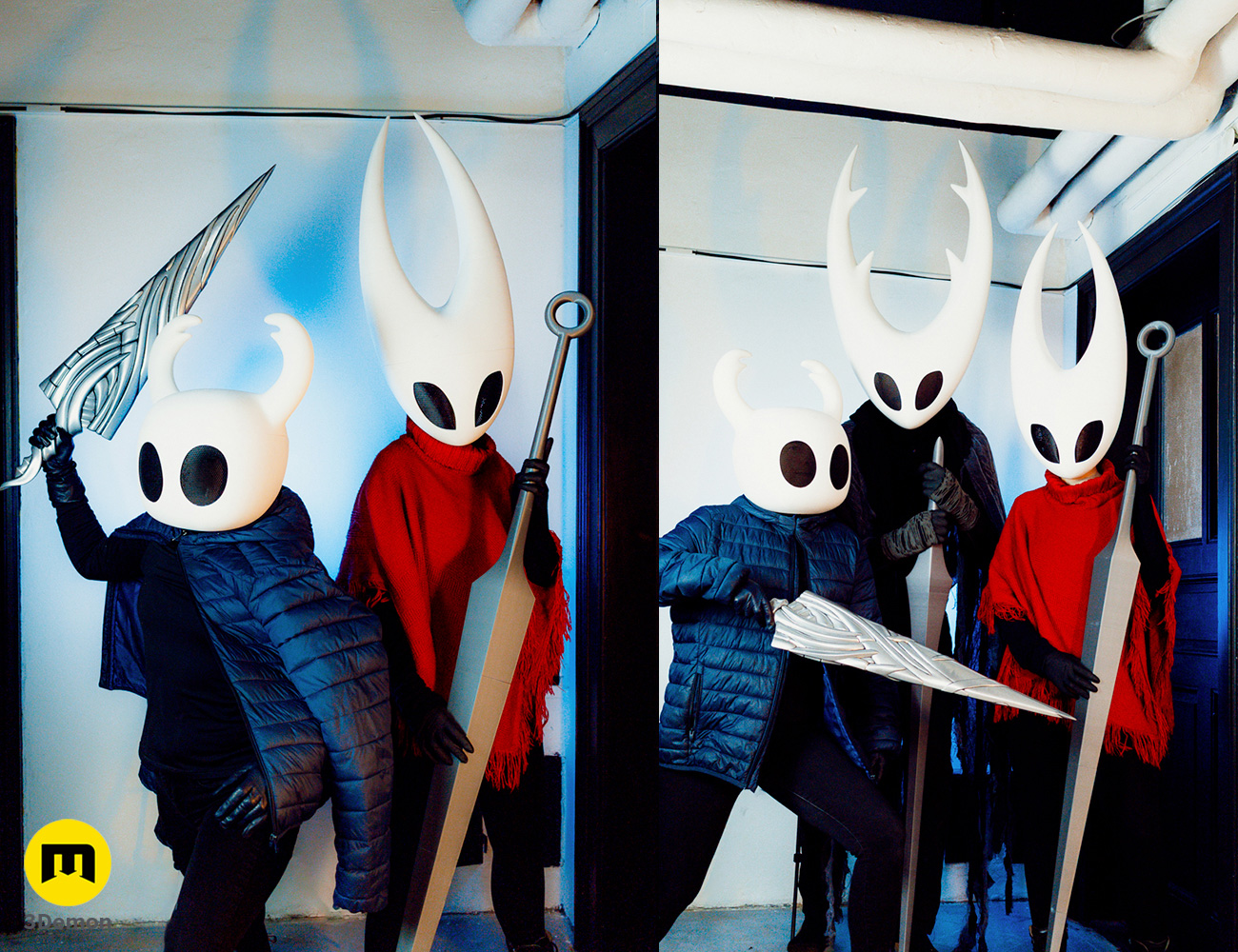 Photo of Bundle Hornet Silksong from Hollow Knight Helmet and mask 3dprinted sword 3Demon STL cosplay mix