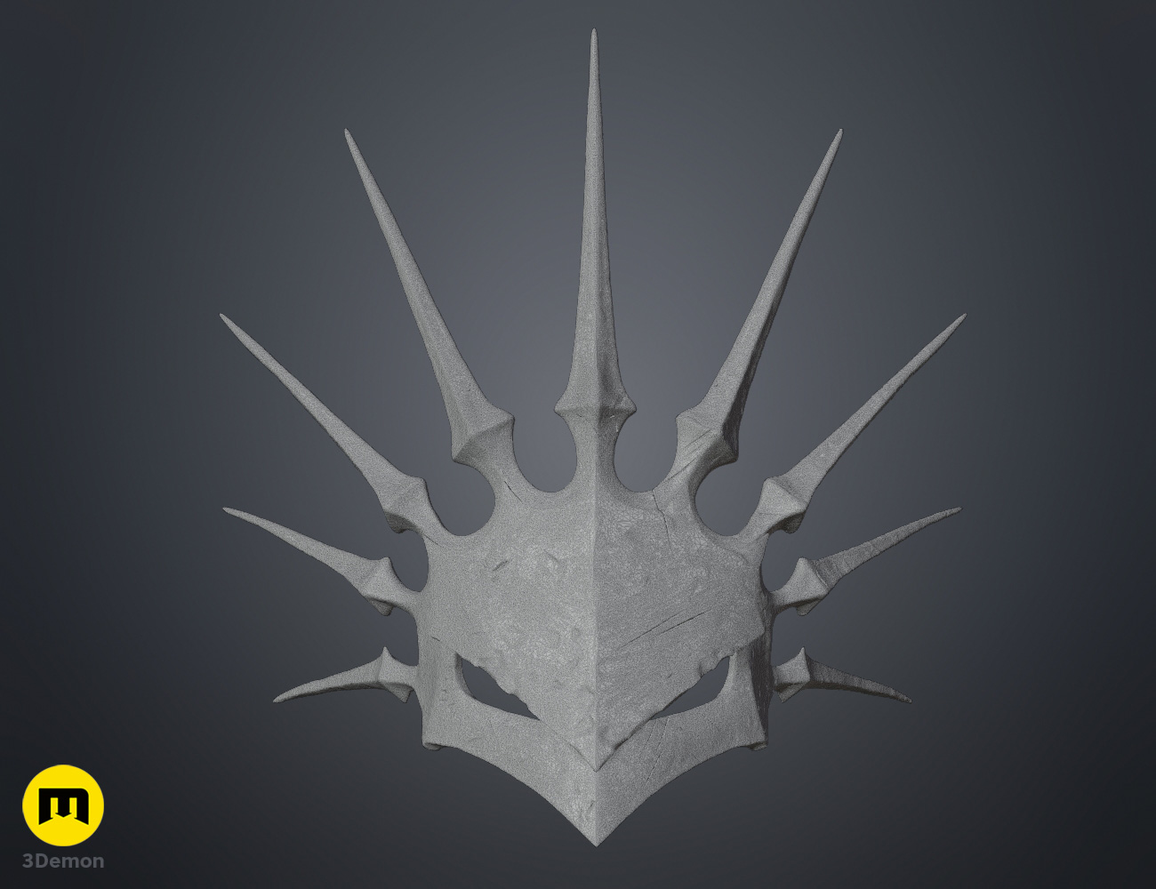 Render of Dark Enchantress Mask from Lords of the Fallen 3Dprint STL 3Demon Mesh